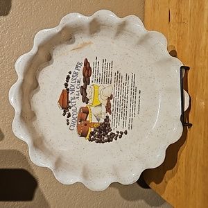 CeramiCorner Recipe chocolate mouse pie plate